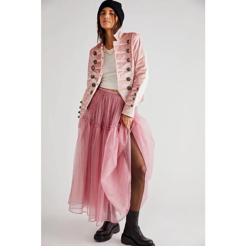 Free People X Brenda Knight  Anne Tulle Skirt $289 - Picture 3 of 7